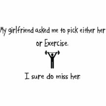 Pick Girlfriend or Exercise Acrylic Cut Outs