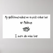 Pick Girlfriend or Makeup Print