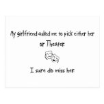 Pick Girlfriend or Theatre Post Cards