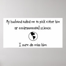 Pick Husband or Environmental Science Poster