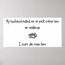 Pick Husband or Makeup Poster