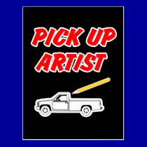 Pick Up Artist Post Card postcards