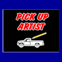 Pick Up Artist Postcard postcards