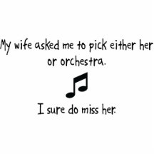 Pick Wife or Orchestra Photo Cutouts
