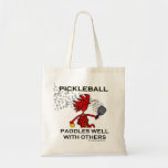 Pickleball Paddles Well With Others Canvas Bags