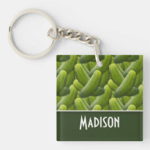 Pickles; Pickle Pattern Acrylic Keychain