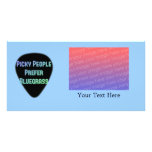 Picky People Prefer Bluegrass Personalized Photo Card
