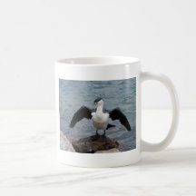 Pied Cormorant Coffee Mugs