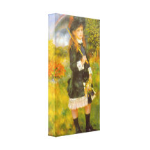 Pierre Renoir - Girl with Parasol Stretched Canvas Prints