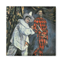 Pierrot and Harlequin , 1888 magnets