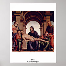 Pieta By Pietro Perugino Poster