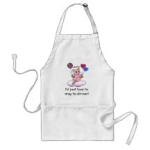 Pig Angel Invites Herself to Dinner Apron