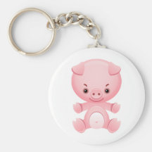 Pig T-shirt Key Chains