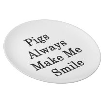 Pigs Always Make Me Smile Party Plates