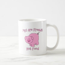 Pigs Are Friends, Not Food PETA Mug