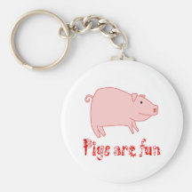 Pigs are Fun Key Chain