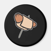 pigs in a blanket hors d oeuvres refrigerator magnet