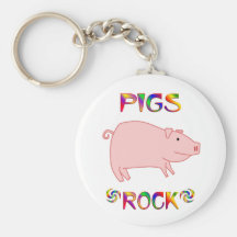 PIGS ROCK KEY CHAIN