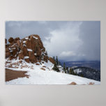 Pikes Peak Mountaintop Snowy Mountain posters