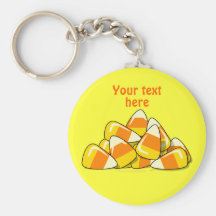 Pile of Candy Corn Halloween Template Keychain