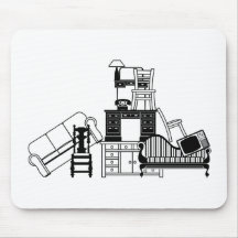 Pile of furniture mouse mats