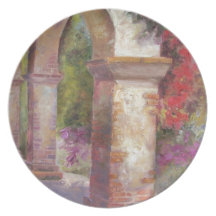 Pillar Adorned Party Plate