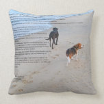 Pillow - Paw Prints in The Sand