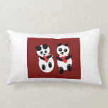 Pillow With 2 Pandas In Love pillows