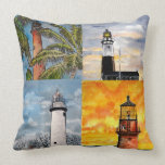 pillow with 8 lighthouses lighthouse pillows