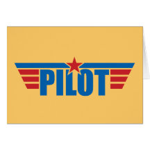 Pilot Wings Badge - Aviation Card