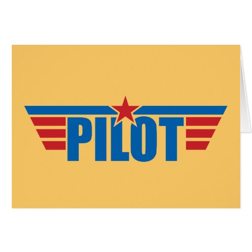 Pilot Wings Badge - Aviation Card