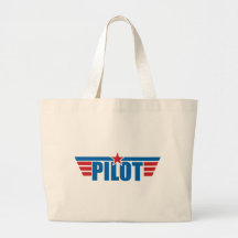 Pilot Wings Badge - Aviation Tote Bags