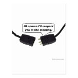 Pin Connectors - I'll Respect You In The Morning Postcard