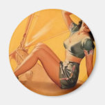 pin up girl toooo fridge magnet