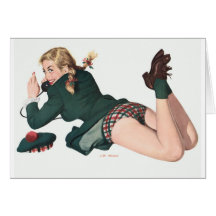 Pin up greeting card