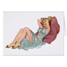 Pin up greeting card