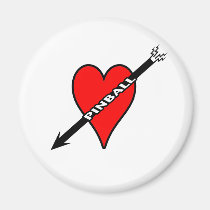 Pinball Heart magnets