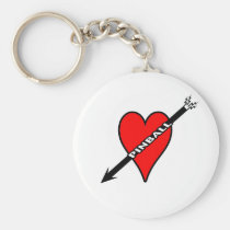 Pinball Heart keychains