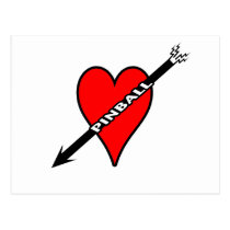 Pinball Heart postcards