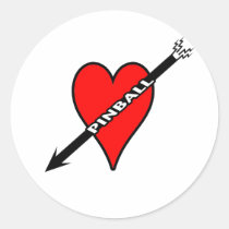 Pinball Heart stickers