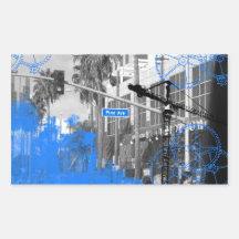 Pine Ave Sign Sticker