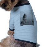 Pine in snow doggie tee shirt