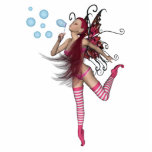 Pink 3D Pixie - Fairy Graphic 1 Photo Sculptures