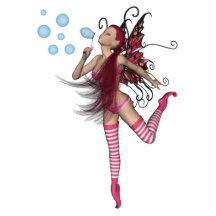 Pink 3D Pixie - Fairy Graphic 1 Photo Sculptures
