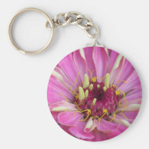pink African Daisy Key Chains