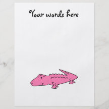 Pink alligator full color flyer