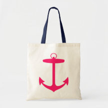 Pink Anchor Silhouette Bag