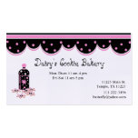 Pink and Black Cookie Jar Business Card