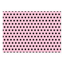 Pink and Black Polka Dot Pattern. Spotty. Business Card Template