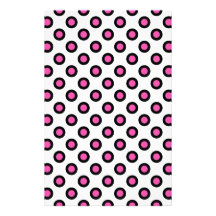 pink and black polka dots products stationery paper